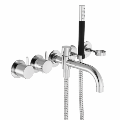 Mezclador termostático Vola 5141DT8T4 con ducha incorporada - bañera