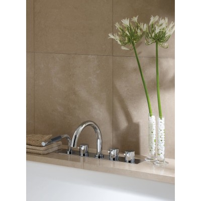 Vola BK16 Thermostatmischer mit Duschkopf für Badewanne