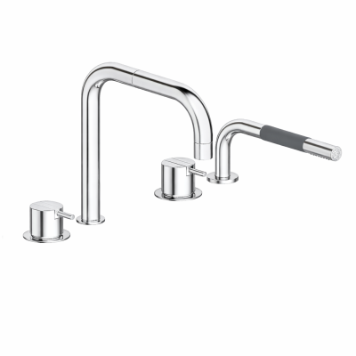 Mitigeur Vola SC10 avec douchette pour baignoire