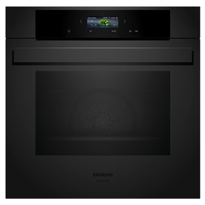 Four pyrolytique encastrable Siemens HB974GLM1 iQ700 60 cm, noir mat SL