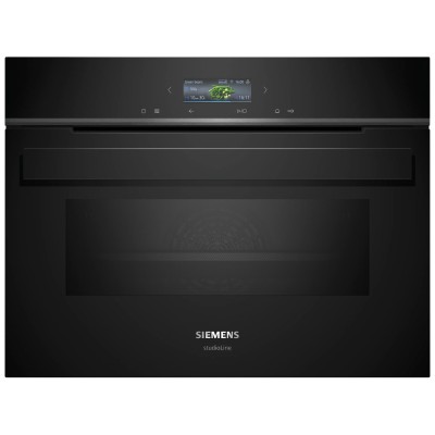 Kuchenka mikrofalowa do zabudowy Siemens cm924g1b1 iQ700, wysokość 45 cm, kolor czarny, SL