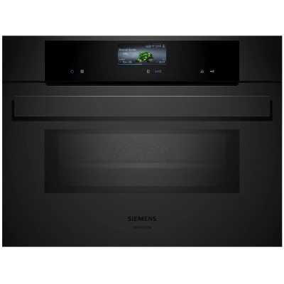 Horno microondas empotrable Siemens cm936gcm1 iQ700 h 45 cm negro mate SL
