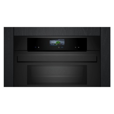 Horno microondas empotrable Siemens cm936gcm1 iQ700 h 45 cm negro mate SL