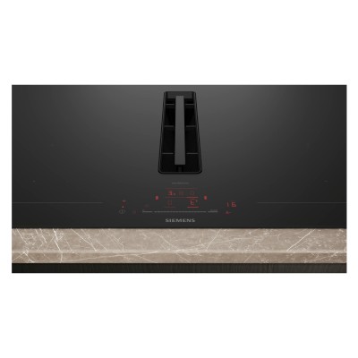 Siemens ex87bhl26e iQ700 induction hob with integrated hood 80 cm black SL