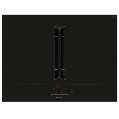 Placa de inducción Siemens ed777hga6 con campana integrada 70 cm negra SL