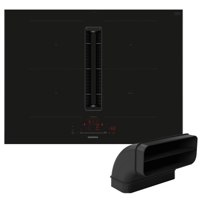 Placa de inducción Siemens ed777hga7 con campana integrada 70 cm negra SL