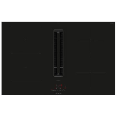 Placa de inducción Siemens ed807bga7 con campana integrada 80 cm negra SL