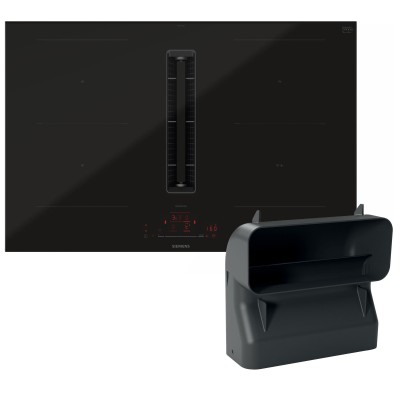 Placa de inducción Siemens ed870hga6 con campana integrada 80 cm negra SL