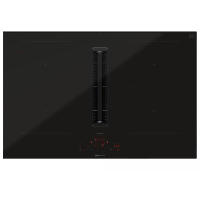 Siemens ed870hga6 induction hob with integrated hood 80 cm black SL