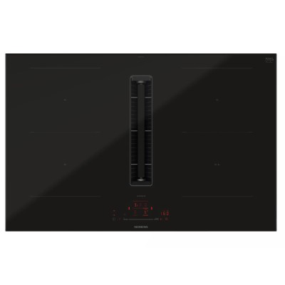 Siemens ed870hga7 induction hob with integrated hood 80 cm black SL