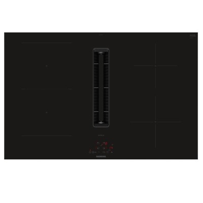 Plaque à induction Siemens ED877BGA7 avec hotte intégrée 80 cm noir SL