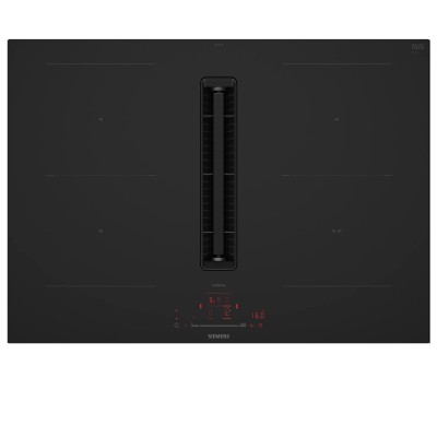 Placa de inducción Siemens ed87bhga6 con campana integrada 80 cm negra SL