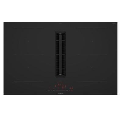 Siemens ed87bhga7 induction hob with integrated hood 80 cm black SL