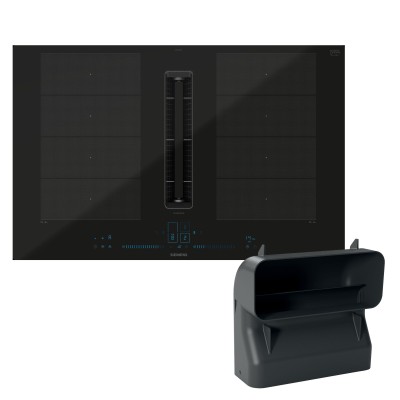 Placa de cocina Siemens ex800nga6 con campana integrada 80 cm negra SL