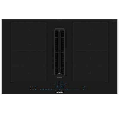 Siemens EX807NGA7 Induktionskochfeld mit integrierter Dunstabzugshaube, 80 cm, schwarz, SL