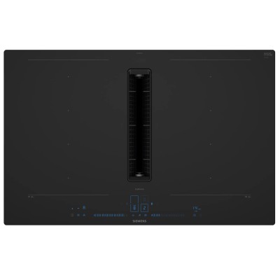 Placa de inducción Siemens ex80bnga6 con campana integrada 80 cm negra SL