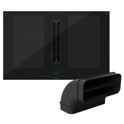 Placa de inducción Siemens ex870nga7 con campana integrada 80 cm negra SL