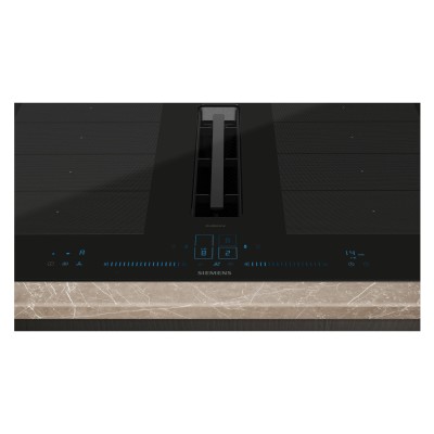 Placa de inducción Siemens ex870nga7 con campana integrada 80 cm negra SL