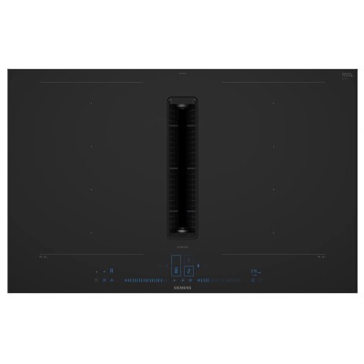 Placa de inducción Siemens ex87bnga6 con campana integrada 80 cm negra SL