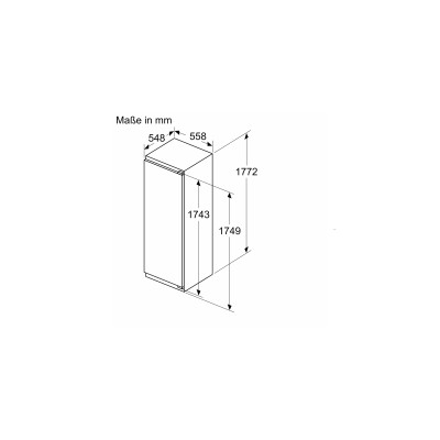 Siemens ki81rsdc0 built-in single-door refrigerator h 177 cm SL