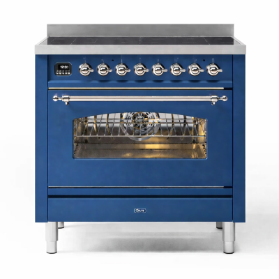 Ilve p09n-mb 90cm blue induction countertop kitchen