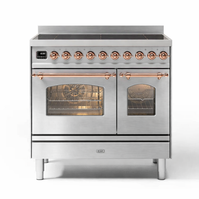 Ilve pd09n-ss 90cm stainless steel induction countertop cooker