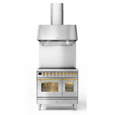 Kuchenka indukcyjna Ilve pd09n-ss + okap ze stali nierdzewnej 90 cm