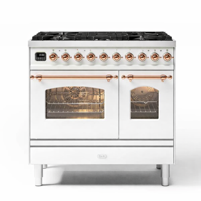 Ilve pd096ne3-wh 90cm biały blat kuchenny z gazem