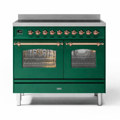 Ilve pd106ne3-eg 100cm emerald green countertop induction hob