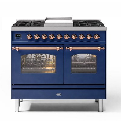 Ilve pd10fne3-mb 100cm niebieski blat gazowy