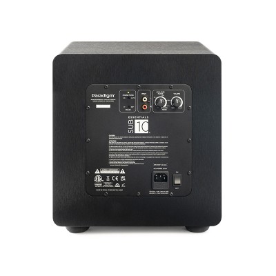 Paradigm Essentials Sub 10 Active Subwoofer in Air Suspension Black