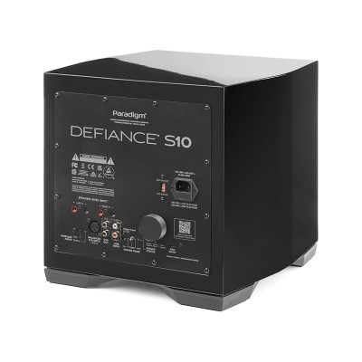 Caisson de basses sans fil actif Paradigm Defiance S10, laque noire