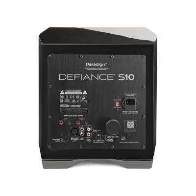 Caisson de basses sans fil actif Paradigm Defiance S10, laque noire