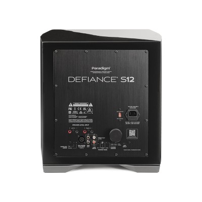 Subwoofer inalámbrico activo Paradigm Defiance S12, lacado negro