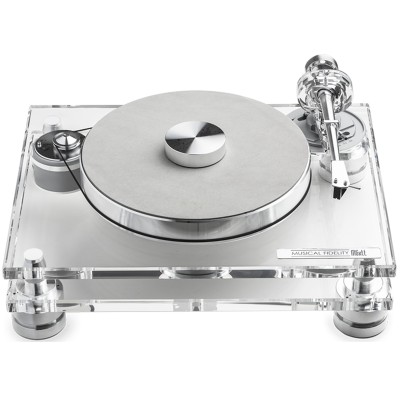 <p>Il Musical Fidelity M6xTT è un giradischi hi-end da 4999 euro con trasmissione a cinghia, controllo elettronico della velocit