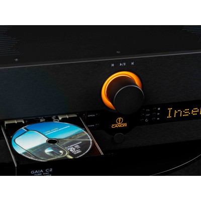 Odtwarzacz CD/DAC Canor Gaia C2 z lampowym przetwornikiem D/A, czarny
