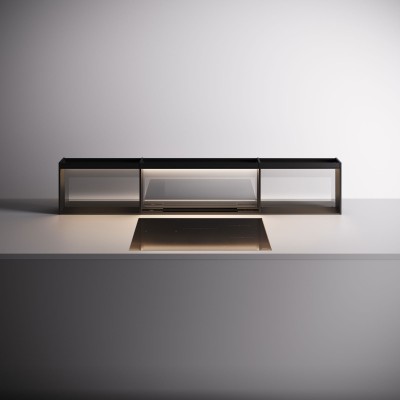 Falmec Brooklyn 90 90 cm schwarze Dunstabzugshaube