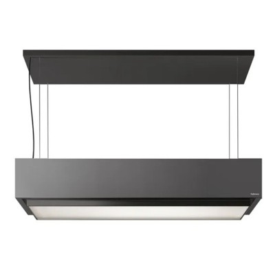 Falmec Levante Inselhaube 120 cm, mattes Graphitglas
