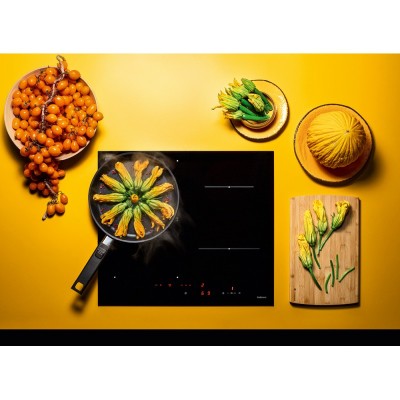 Falmec 58cm induction hob with glossy black glass ceramic