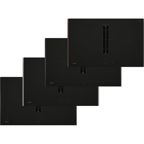 Neff v68yhl4b0 N70 piano cottura induzione con aspirazione 80 cm nero mat NC