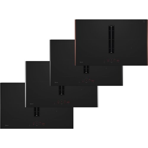 Neff v58yhq4b0 N70 piano cottura induzione con aspirazione 80 cm nero mat NC