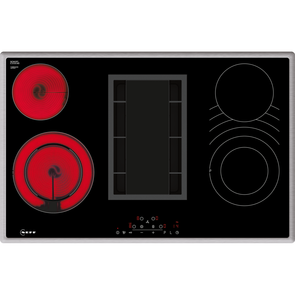 Neff t18bd3an0 N70 piano cottura elettrico con aspirazione 80 cm
