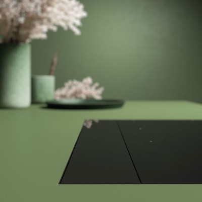 Plaque à induction Falmec Brera avec hotte intégrée 75 cm noir mat