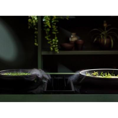 Plaque à induction Falmec Quantum Pro Easy avec hotte intégrée 84 cm noire