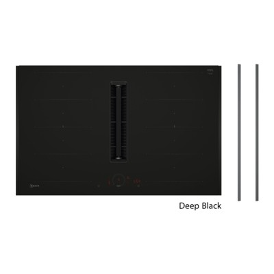 Płyta indukcyjna Neff v68hldmatt N90 z okapem 80cm, czarna