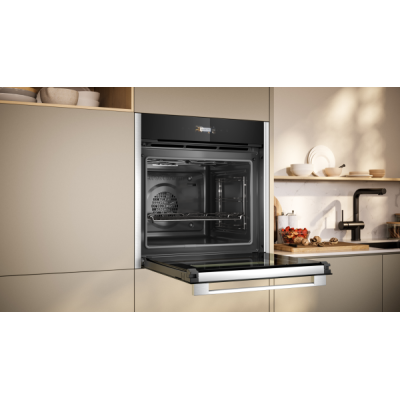 Four pyrolytique encastrable Neff b24cr71n0 N70 60 cm, noir - acier inoxydable