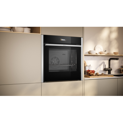 Horno empotrable Neff b54cr31n0 N70 de 60 cm, negro - acero inoxidable Slide & Hide