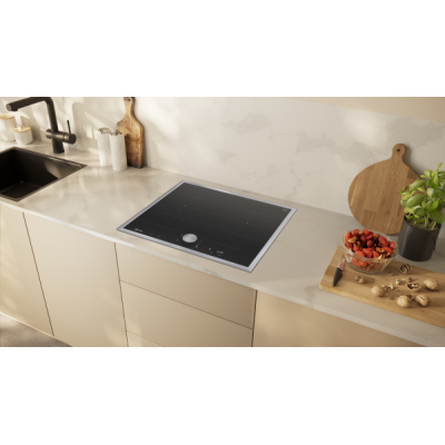 Płyta indukcyjna Neff t66sty4l0 N90 60 cm z czarną płytą ceramiczną i ramą ze stali nierdzewnej