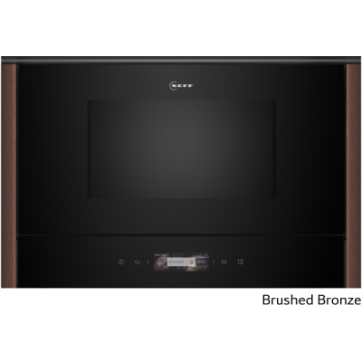 Horno microondas empotrable Neff nr9wr21y1 N70, 38 cm de altura, negro, NC