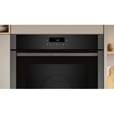 Neff b2acj7ag0 N30 60 cm Einbau-Pyrolyseofen, Schwarz - Graphit NC